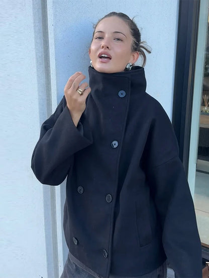 Double Pocket Neckless Jackets