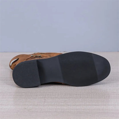 Buckle Decoration Slip on Comfortable Simple Winter Boots For Women