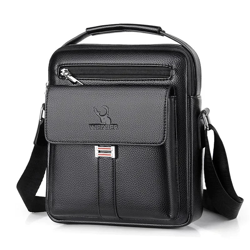 Genuine Leather Business Style Big Messenger Handbags For Men Women