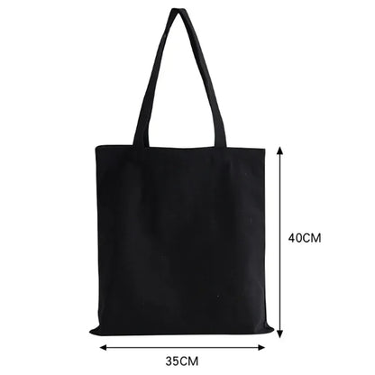 Flower Pattern Canvas Shopper Bags