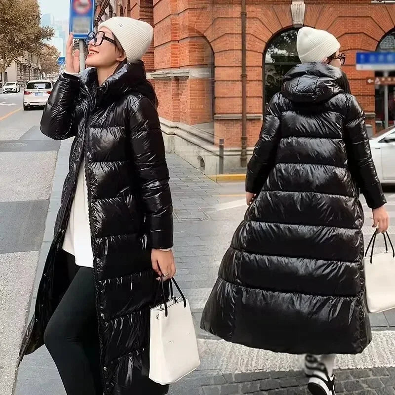 2025 Womens Long Parka Down Jacket Thick Winter Coat Warm Puffer Jacket Full Length Down Coat For Cold Weather