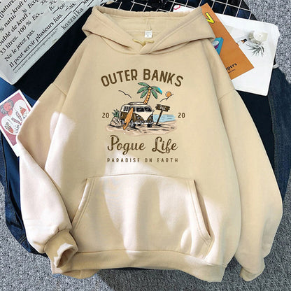 Outer Banks "Paradise on Earth" Hoodie – Pogue Life Streetwear Pullover