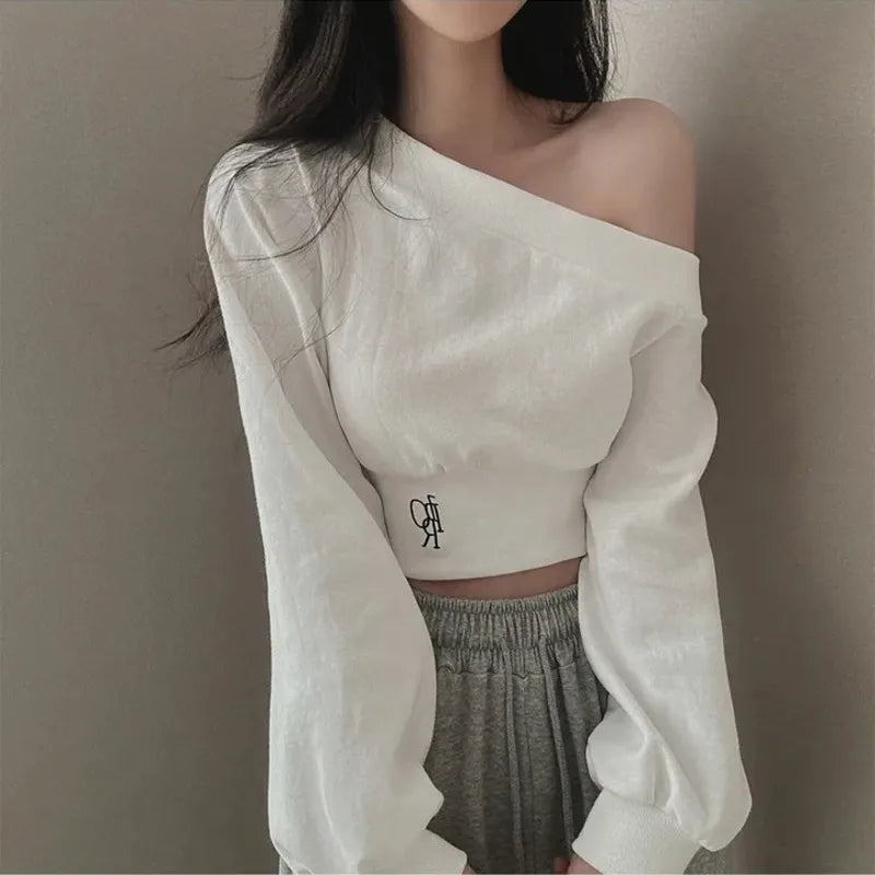 Contemporary Bold: Square-Neck Lace-Up Spliced Knit Top