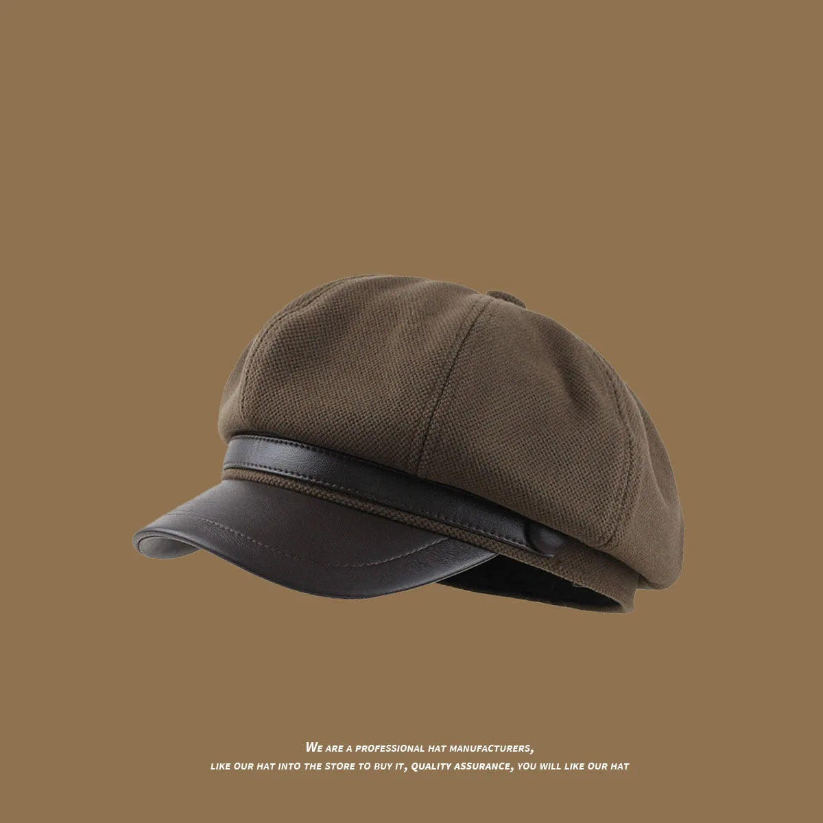Womens Panama Beret Minimalist Octagonal Painter Hat Duck Tongue Cap For Autumn Winter Fashion