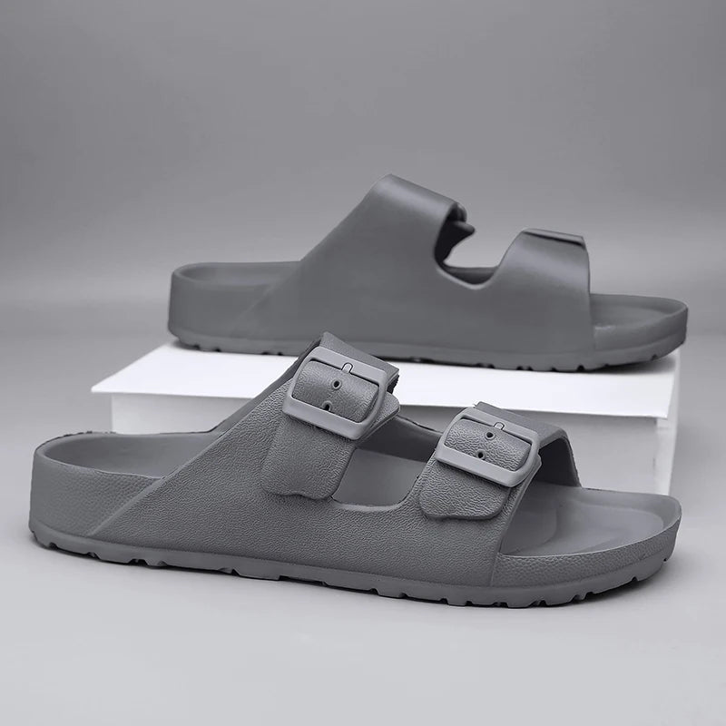 Minimalist White Beach Sandals for Your Next Summer Resort Vacation