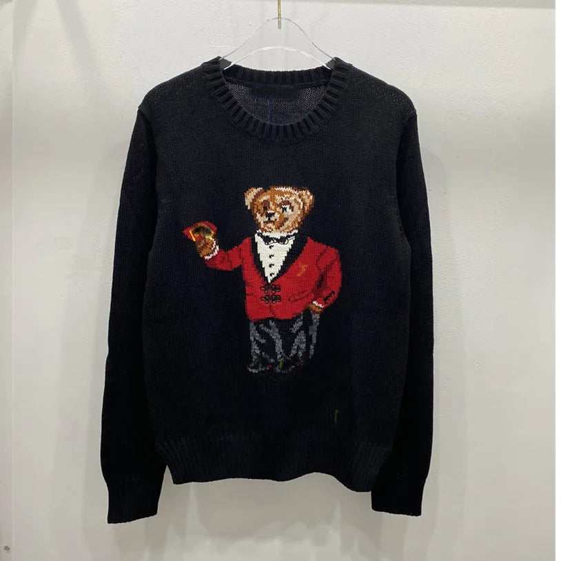 Womens Sweety Bear Cartoony Sweater