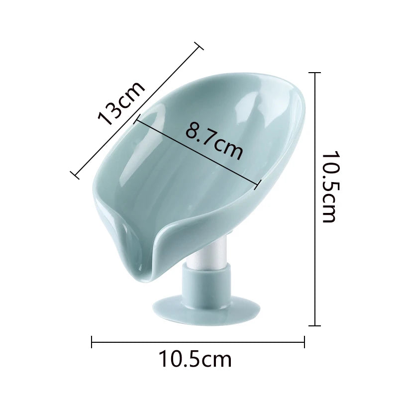 Non Slip Leaf Shape Bathroom Soap Holder