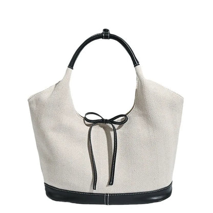 Womens Multicolored Big Canvas Shoulder Bag