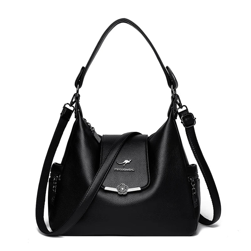 Luxury Designer Handbags For Women Large Capacity Soft Leather Shoulder Crossbody Bags High Quality Fashion