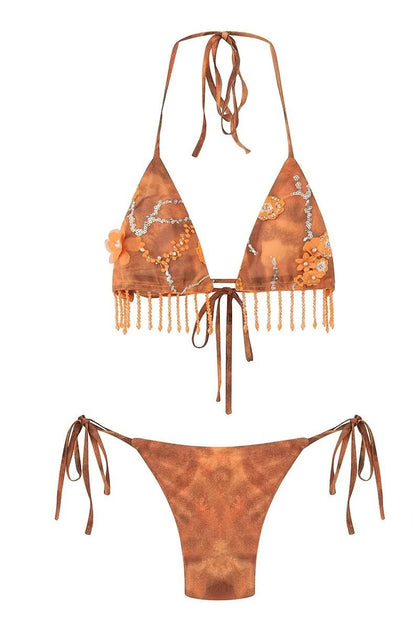 Afro Brazilian Style Plus Size Beach Dress Bikini Set