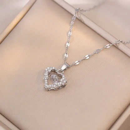 Heart Shaped All Pearl Necklace