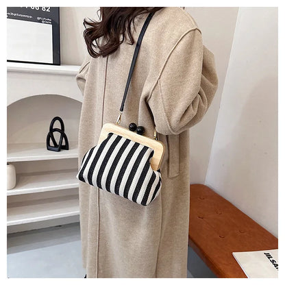 Casual Striped Clutch Bags