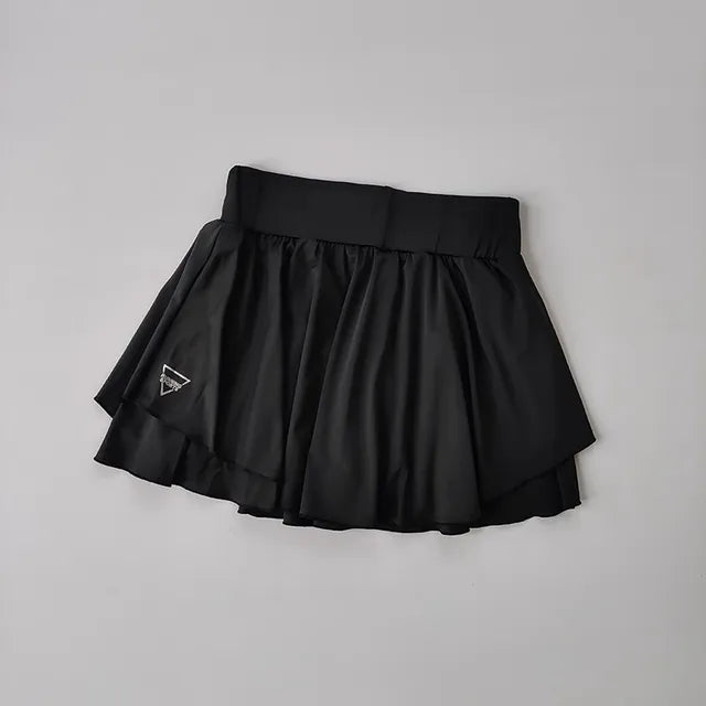 2 In 1  Quick Dry Women Sport Skirt Shorts