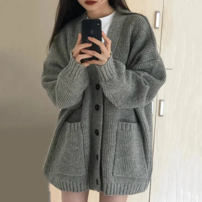 Womens Casual Autumn Long Cardigans