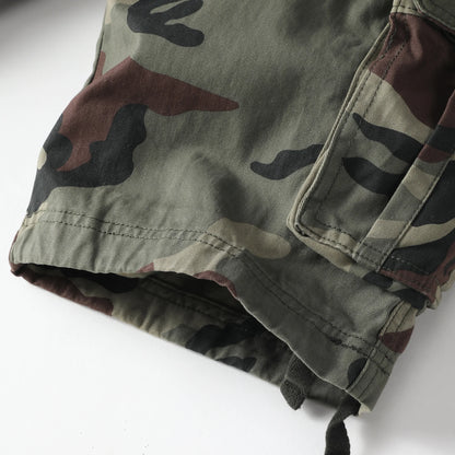 Camouflage Pattern Casual Cotton Mens Cargo Shorts