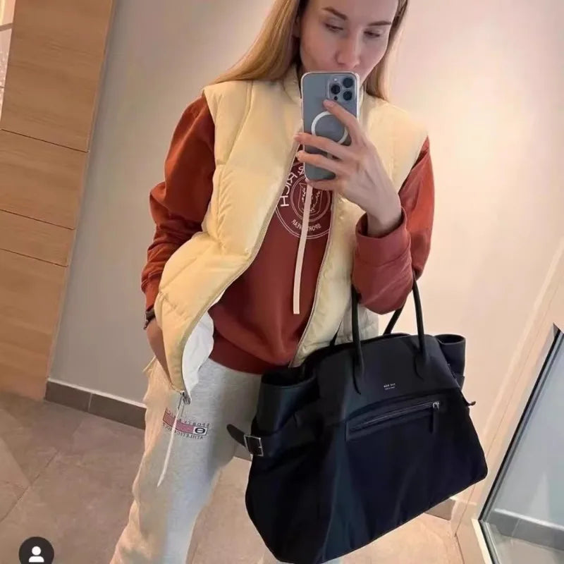 Genuine Leather One Shoulder Luxury Handbag Totebag