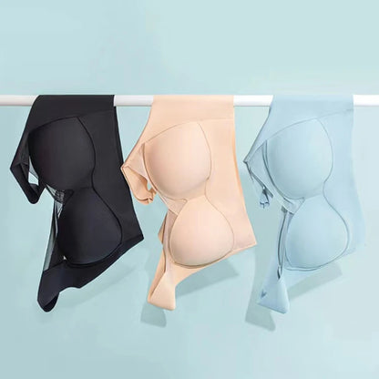 Plus Size Bra For Women Seamless Push Up Backless Bralette Wide Band Breathable Gathered Beauty Back Bras