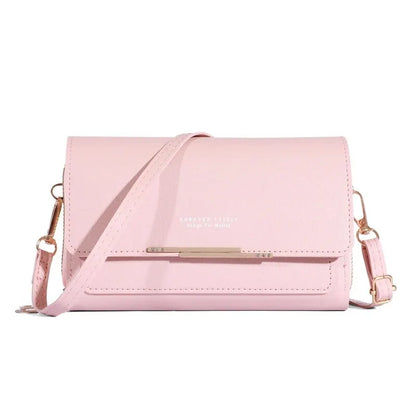Womens Large Capacity Wallet Shoulder Bag Korean Style Multi Card Handbag