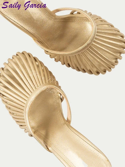 2025 Summer Women S Square Toe Sandals Snake Print Strappy Mules 10 5Cm High Heel Fashion Slippers