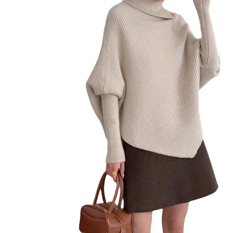 Irregular Wide V Neck Women Sweaters