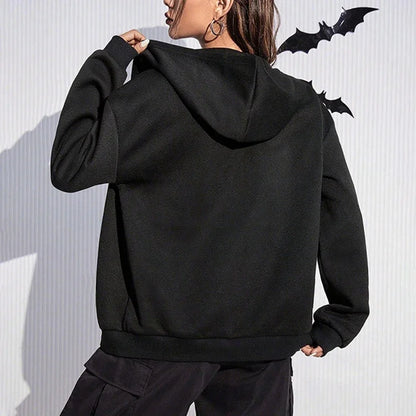 Casual Zipper Closure High Quality Women Hoodies