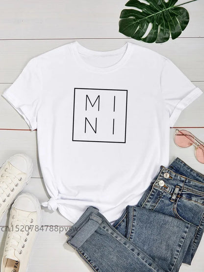 Mama Baby Family Matching Outfits Funny Women S T Shirt Mother And Daughter Tops Mommy Me Clothes