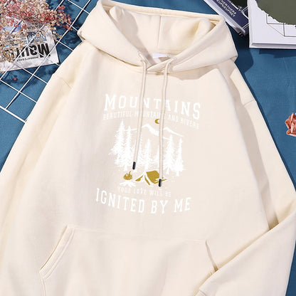 North Carolina Great Smoky Mountains Printed Cotton Hoodies