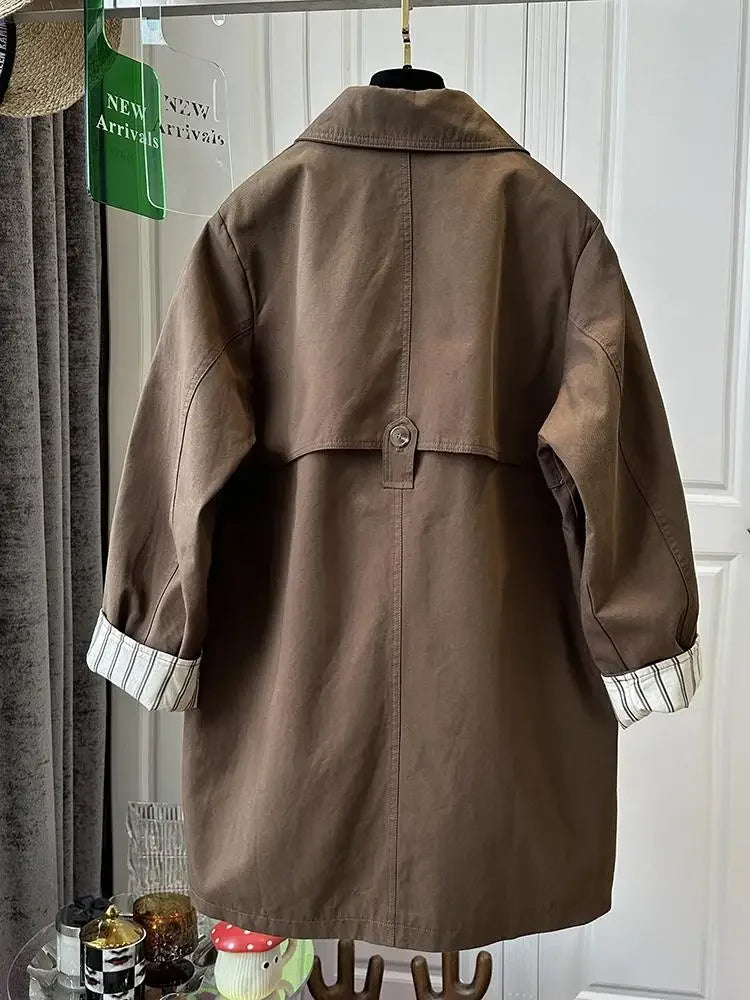 Belted Beige Trench Coat