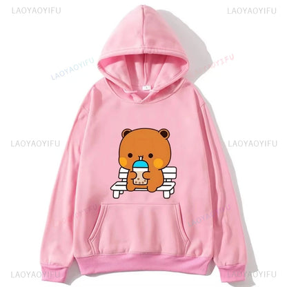 Japanese Style Cute Bear Teen Girl Hoodies