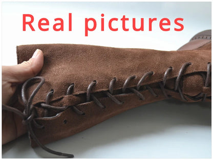 Genuine Leather Lace Up Cool Winter Boots For Women