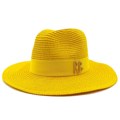 Hepburn Vintage Design Elegant Straw Sun Cap Hat