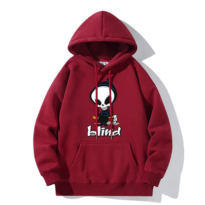 Plus Size Casual Skull Head Printed Crew Neck Sweatshirts