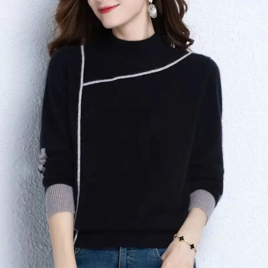 Women S Turtleneck Sweater Korean Autumn Winter Slim Fit Pullover Casual Soft Knit Top Warm Cozy Jumper