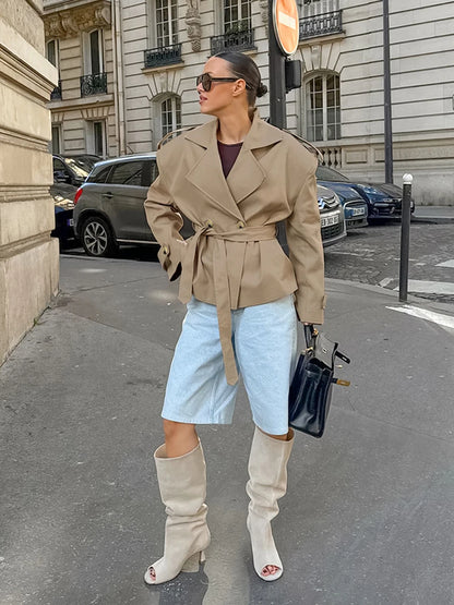Long Khaki Trench Coat