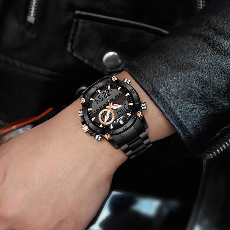 Mens Multi Color Dial Stainless Steel Analog Watch