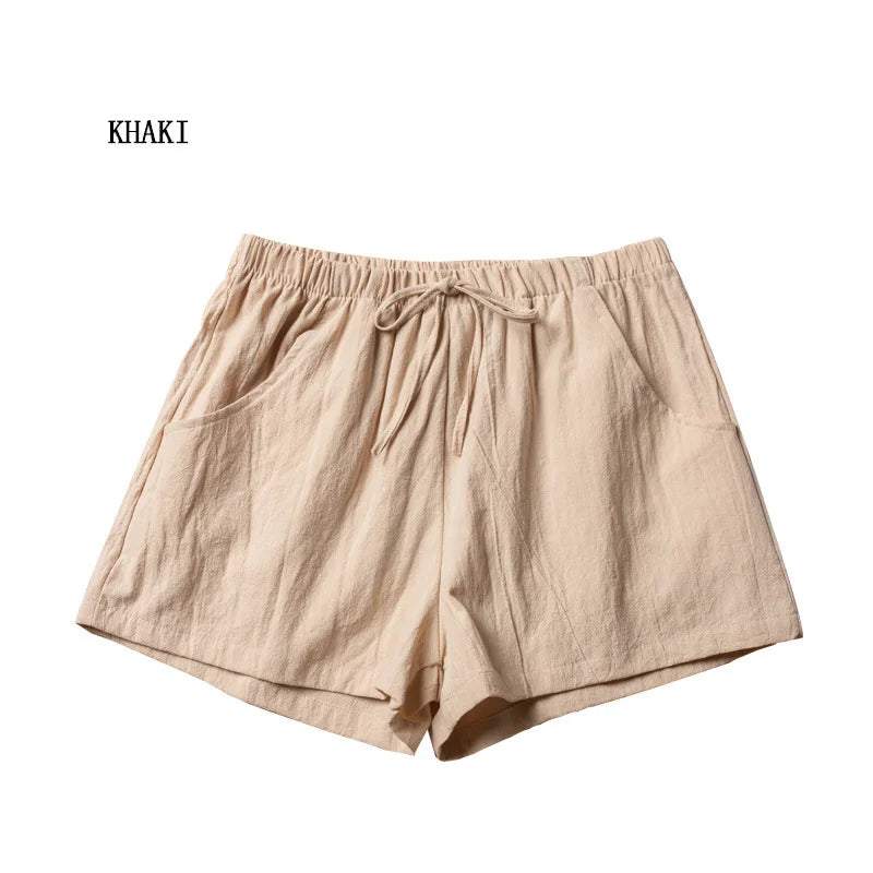 England Style Mid Waist Women Casual Shorts