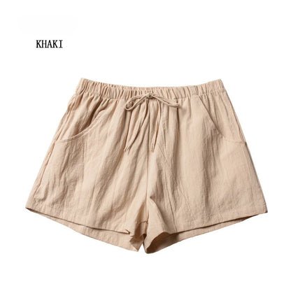 England Style Mid Waist Women Casual Shorts