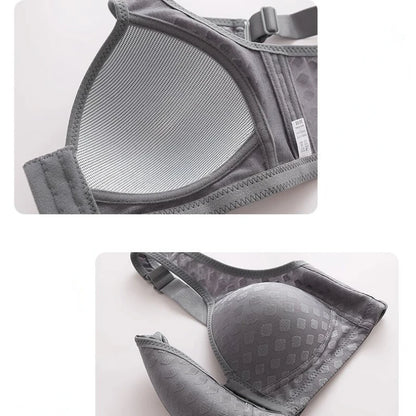 Sexy Front Button No Sash Bra Small Chest Gather No Steel Ring Thick Cup Back Support Breast Beauty Bra