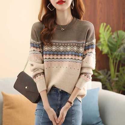 Cozy Comfort Oversized O Neck Sweater
