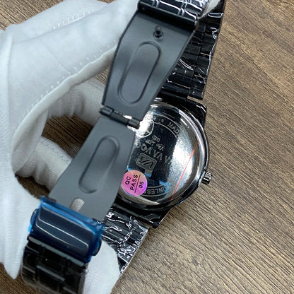 Edgy Anime Aesthetic - Sleek All-Black Mangekyou Sharingan Watch