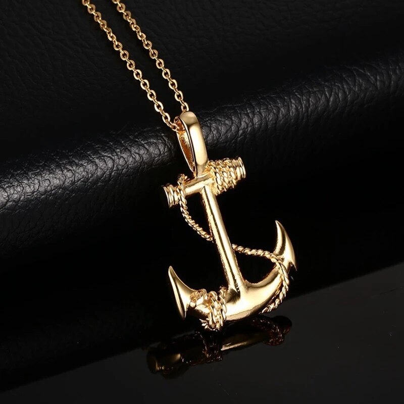 Sailor Style Stainless Steel Anchor Necklaces