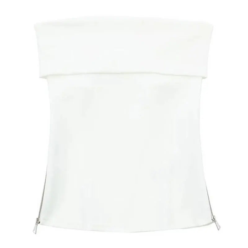 Off Shoulder Backless Sleeveless Tube Top For Women
