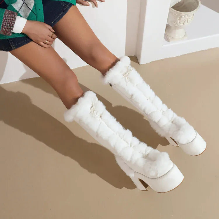 New Winter Style Warm Platform Heel Women Boots