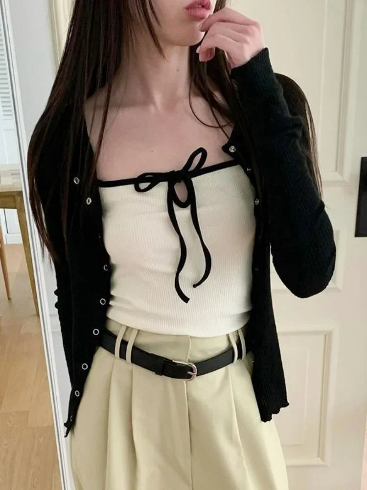 Intricate Design: Cross-Lace-Up Statement Tank
