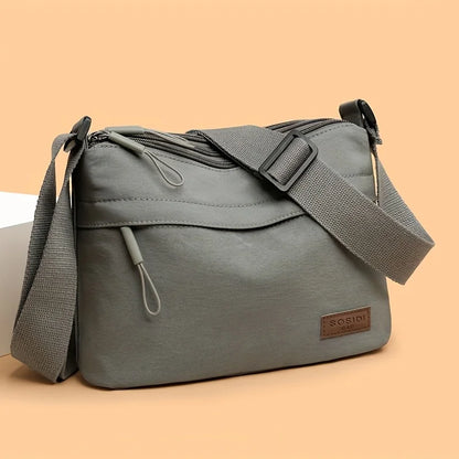 Women Mid Zip Small Crossbody Bag