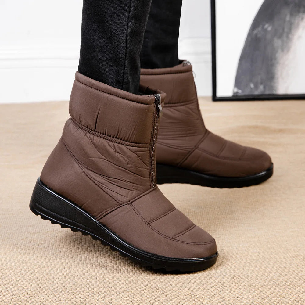 Womens Winter Front Up Zipper Cool Boots
