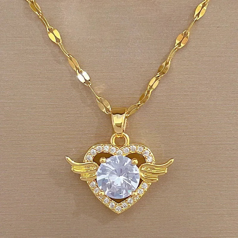 Heart Shaped All Pearl Necklace