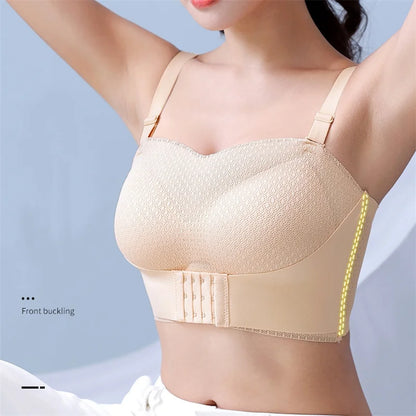 Strapless Front Closure Push Up Bra For Women