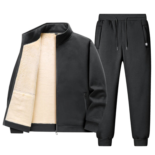 Lamb Cashmere Hoodie Pant Warmy Tracksuit Sets For Men Women