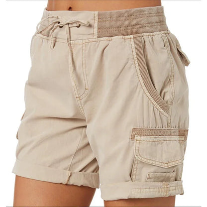 Effortless Summer Days: Casual Linen Cargo Shorts Outfit